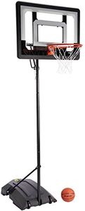 SKLZ Pro Mini Hoop Outdoor Basketball System with Adjustable-Height Pole and 7-Inch Ball, HP08-000