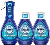 Dawn Powerwash Starter Kits, Dish Spray, Dish Detergent, Fresh Scent Bundle, Spray Bottle, 2 Refills