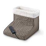 Beurer FWM 45 Electric foot warmer with massage, warmth and relaxation function for stressed feet; with soft plush lining