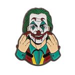 HOLLP Clown Joker Brooch Lapel Pin Horror Chucky Face Stephen Kings Fans Gift Men Enamel Halloween Horror Gift (Pin)