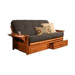 Kodiak Furniture KFPHDBBLCHALF5MD4 Phoenix Futon Set, Full, Barbados