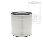 PureAire Air Purifier For Bedroom PAH1 Replacement HEPA Filter With Activated Carbon Home Office Sleep Allergies Pet Pollen Odour Smoke Allergens Quiet Air Purifiers 3 Stage Air Filter Dust Remover