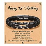 PINKDODO Gifts for 18 Year Old Boy, 18 Year Old Boy Gift Ideas, 18th Birthday Decorations Gifts for Boys, Cool Gifts for 18 Year Old Teenage Teen Boys Male Birthday Bracelet