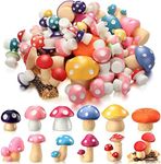 Yulejo 120 Pcs Cute Tiny Mushrooms 