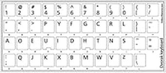 Dvorak Simplified Keyboard Stickers