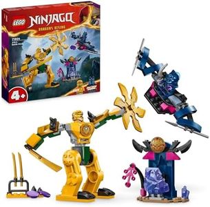 LEGO® NINJAGO® Arin's Battle Mech 71804 Ninja Toy Set for Kids with Arin Minifigure and Katana Sword Accessory,for Boys and Girls Aged 4 Years Old and Over