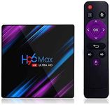 RuhZa 4K Mini PC Box with H.265 Decoding,RK3318 Quad Core 64 Bit Processor,Android 10, 4GB Ram 32 GB ROM, Voice Assistant, Support 2.4G/5.0G Dual WiFi