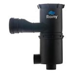 Rainy Rainwater Harvesting Filter FL - 250 Self-Cleaning + Dual Intensity Rainwater Harvesting Filter Suitable for Area Upto 2700 Square Feet+ Black (Installation Kit)