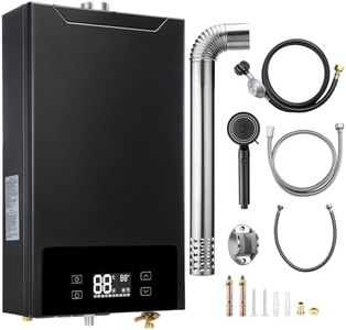 GEARPASS Propane Gas Tankless Water Heater, 6.3 GPM, 160,000 BTU Indoor, On Demand Instant Hot Water Heater with Touch LED Temperature Display and Multi-Protection