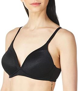 Warner's Women's Blissful Benefits Back-Smoothing Comfort Wireless Lift T-Shirt Bra W4013, Black, 36C