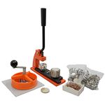 Ebadges 25mm UK Made Professional Metal Badge Maker | Badge Making Kit with 100 Badges | Badge Machine with Circle Cutter | Interchangeable Dies Available | Make Your Own Badges | Badge Maker Machine