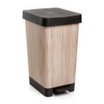 Tatay 1021252 Kitchen Waste BIN 30L Smart Deco AMZ Wood, Plastic