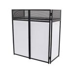 TEK audio Compact Lightweight Foldable DJ Booth DB750 included carrying bag and Interchangeable white or black Panels