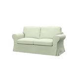 Soferia Replacement Compatible Cover for Ektorp 2-Seat Sofa-Bed, fabric Elegance Creme