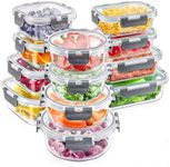 stusgo 12 Pack Glass Food Storage C