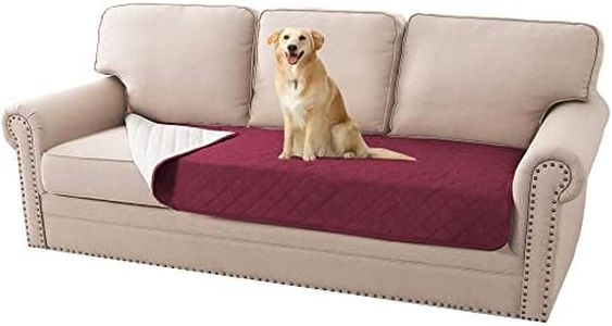 H.VERSAILTEX 2023 New 100% Waterproof Sofa Cushion Cover Washable Dog Bed Cover Non-Slip Pet Blanket for Sofa Cushion Protector Cover Soft Seat Cushion Cover Sofa Cover, 35" x 82", Burgundy