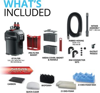 Fluval 107 External Aquarium Filter – Compact Canister Filtration