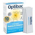 Optibac Probiotics Babies & Children - Probiotic for Immune System Support with Vitamin D Booster & 3 Billion Bacterial Cultures - 10 Sachets