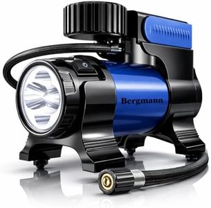 Bergmann Typhoon Heavy Duty Metal Car Tyre Inflator (Blue)