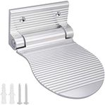 Shower Foot Rest, Shaving & Washing Foot Rest, Heavy Duty Aluminum Alloy Shaving Shelf Fold-Up Shower Foot Rest for Shaving Legs (Silvery)