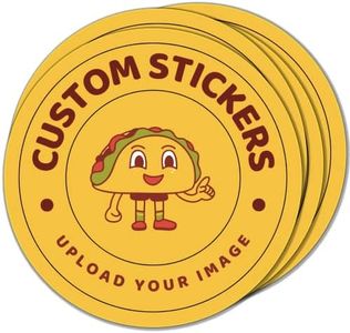 Custom Stickers | Upload Your Design | Sets of 10 to 1000 Bulk | 1.5 to 12 inches | Waterproof Vinyl Decals | Product Labels Custom Decal Custom Business Stickers Personalized Business Logo
