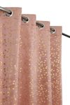 Fabrilia Soft Velvet Printed Door Curtains for Living Room/Bedroom (7 Feet Long, Blush Pink, Pack of 1 Piece)