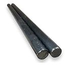 2x Round Mild Steel Rod Solid Circular Metal Iron Bar (Diameter 10mm, 30cm)