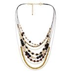 DCA Multicolor Glass/Wood Women Necklace (4197)