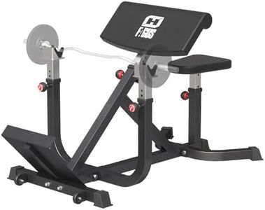 FAGUS H 2-IN-1 Preacher Curl Bench Hyperextension Roman Chair, Adjustable Strength Training Sit Up Gym Bench for Biceps Curl, Hyper Back Extension for Arms, Ab, Back and Glute Exercise Home Workouts