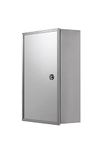 Croydex WC846005YW Trent Lockable Med Cabinet (Stainless)