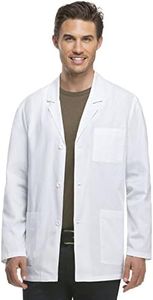 Dickies Everyday Scrubs Men's 31 Inch Lab Coat - White - Medium