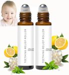 Mamas Teether, Teething Roller All Natural for Babies, Baby Teething Oil Roller, Velaria Natural Relief Roller with Chamomile & Rose Oil,Teething Roller All Natural for Baby (1, 10ML-2PCS)