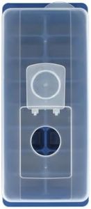 Fackelmann 683270 Bac à glaçons avec Couvercle et opercule, Moule à glaçons, Bleu, Plastique, 26x11cm