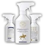 C&G Pets | Horse Super Shine Detangling Finish Spray | Dust Repelling Coat Conditioner Natural Ingredients | Protects Mane Tail Natural Shine Quick Grooming Detangler Hair Skin Nourishment (500ML)