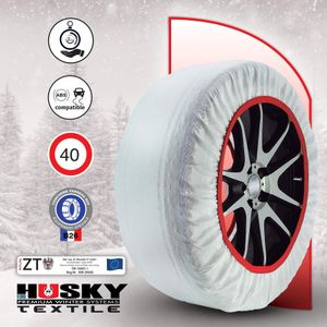 Husky XXL Textile Snow Chain – Heavy Duty Tire Traction Cover