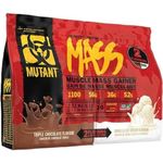 MUTANT MASS Weight Gainer Protein Powder with a Whey Isolate, Concentrate, and Casein Protein Blend, High-Calorie Shake (Triple Chocolate & Vanilla Ice Cream, Dual Chamber 6 lbs)