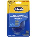 Dr. Scholl's Heel Cushions with Massaging Gel, Gel Heel Cups, All-Day Energizing Comfort, Absorb Shock, Reduce Impact & Stress, Gel Cushioning Pad Insert, Fit All Shoes, Womens 6-10, 1 Pair