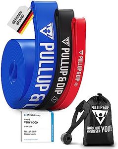 PULLUP & DIP Resistance Bands Pull Up Bands for Assisted Pull Ups, Calisthenics, Crossfit, Pull Up Bar; Premium Fitness Bands incl. Pouch, Exercise Guide + Door Anchor (for Sets)