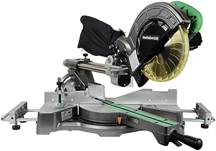 Metabo HPT Miter Saw | 8-1/2-Inch Blade | Linear Ball Bearing Slide System | C8FSES