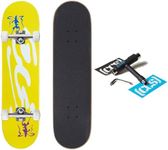 [CCS] Ink Blot Logo Skateboard Complete - Yellow - 8.50"