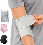 Bracoo Elbow Brace, Reversible Neoprene Support Wrap for Joint, Arthritis Pain Relief, Tendonitis, Sports Injury Recovery, ES10, 1 Count (Gray)