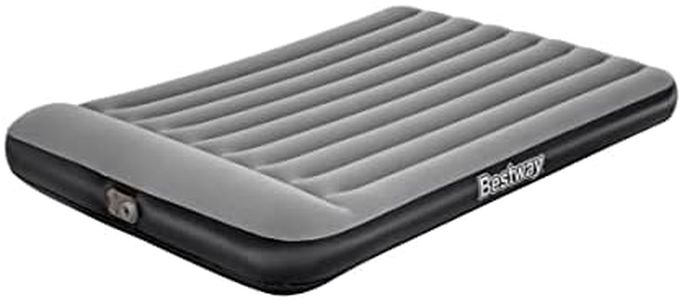 Bestway Matelas Gonflable Tritech 2 Places avec Pompe Électrique Intégrée 2,03 m X 1,52 m X 30 cm, Gris