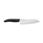 KYOCERA FK-160 WH-BK EU 16cm Chef's Santoku Knife-Black Handle, Steel