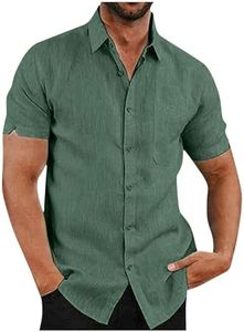 Generico Maglietta Gialla Uomo XL Maglie Uomo Manica Corta Camicie Taglie Forti Uomo Cardigan Uomo Camicia Uomo Rosa Elegante Camicia Uomo Estiva Magliette Estive Uomo Scollate