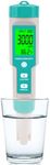 Pool Salt Tester - Multifunctional 5 in 1 Salinity, PH, TDS, EC, and Temperature Meter, Pool Salinity Testing Kit, Digital Salinity Tester for Swimming Pool,Saltwater, Sea Water, Aquarium