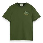 Scotch & Soda Men's Double Groove Aw T-Shirt, Field Green 4876, S