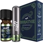 Snift Breathe Nasal Inhaler | Aluminium, Refillable | Lasts 1 Year+, Pure Essential Oils | Peppermint, Eucalyptus, Clove Bud, Clary Sage