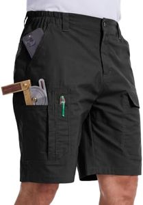 Work Cargo Shorts for Men, Stretch 8‑Pocket Carpenter Utility Shorts