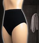 Ladies Protective Pant - Washable Incontinence Pant - Ideal for IBS - Waterproof Lined Brief - Eco-Friendly Underwear - Black and White