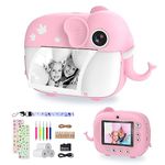 TIATUA Kids Camera Instant Print,Digital Camera for Kids with 20MP Dual Lens & 32G Card, Video Camera, Photo Paper & Fun Accessories Included,Gift for Girls Boy Age 3+